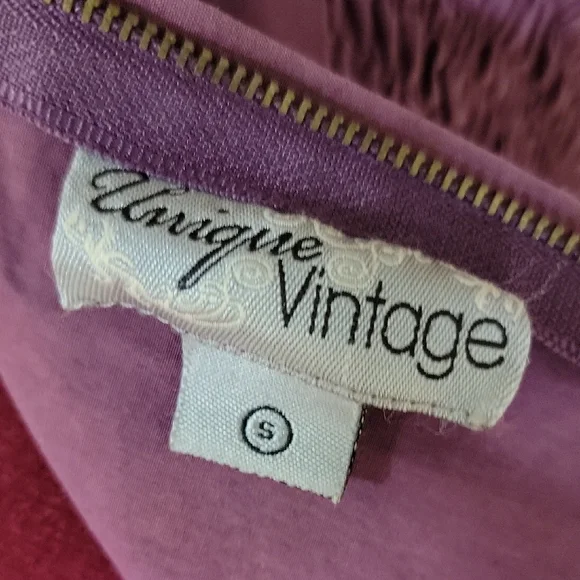 Unique Vintage Purple Halter Midi Dress for Night Out - Picture 2 of 8